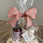 Room Spray air freshener and epsom bath salt gift wrapped in a gift bag