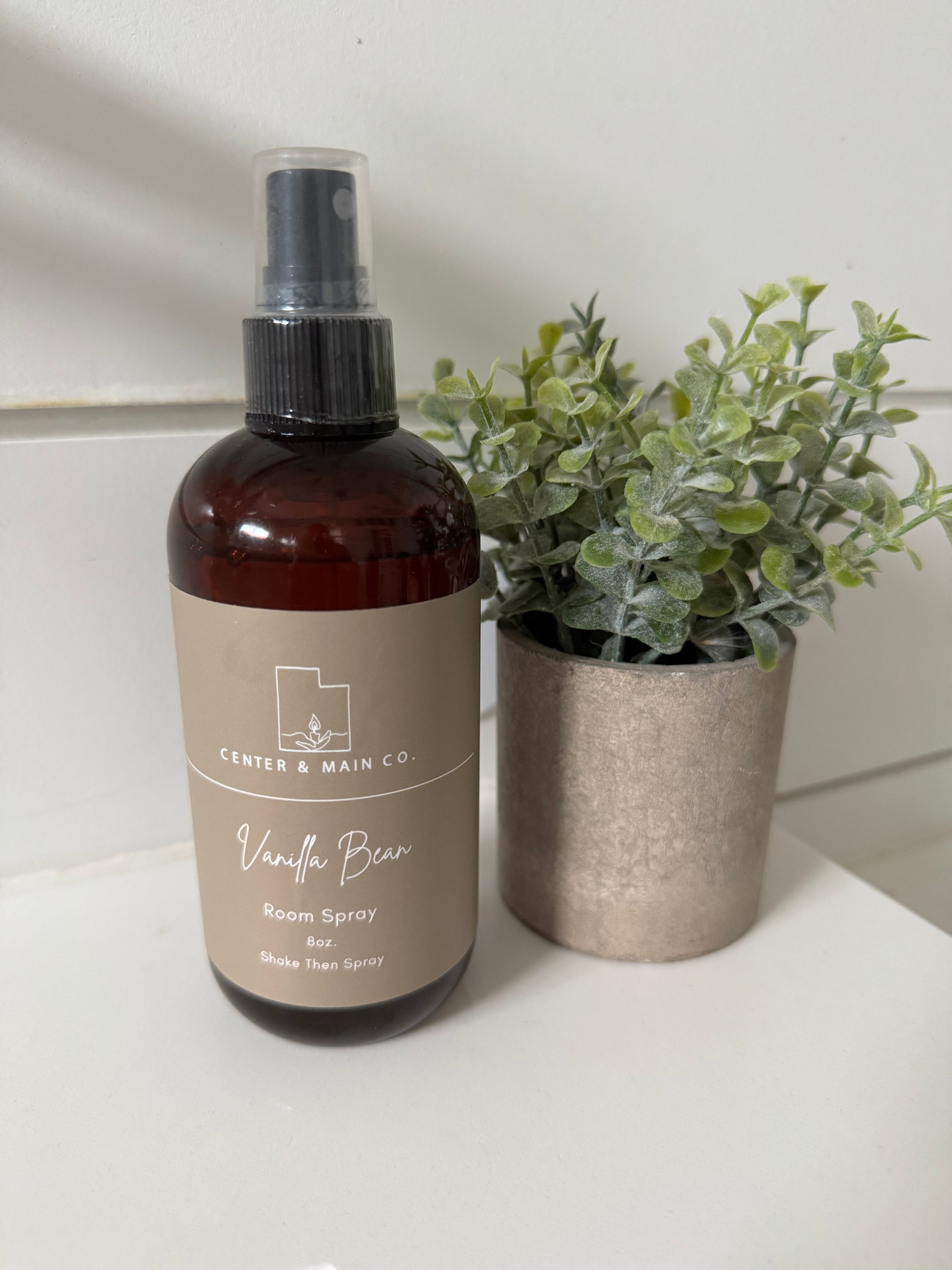 Front View of the Vanilla Bean air freshener room spray